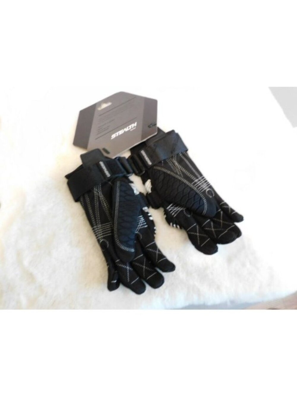 STEALTH Bomber Slalom Waterski Gloves Black & Silver size XXXS XXX-SMALL - Picture 6 of 6